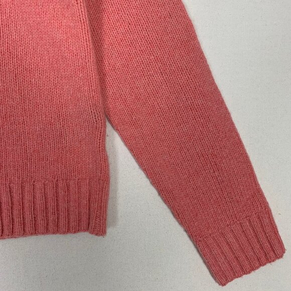 Ralph Lauren Fair Isle Lambs Wool Cashmere Pink Sweater Women's Large - Picture 5 of 10